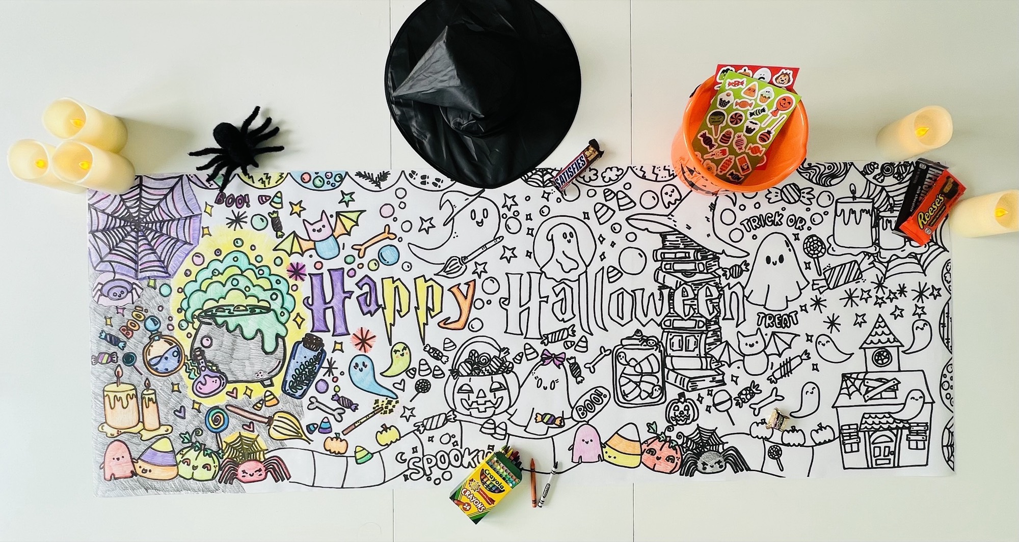 Halloween 2025 Coloring Poster